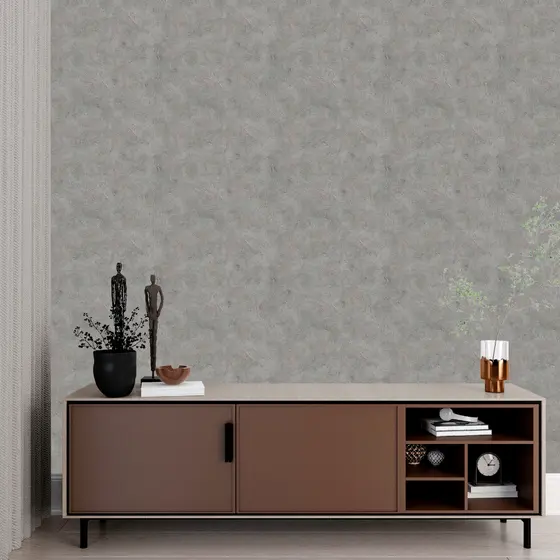 Papel de Parede Adesivo Cimento Queimado Cinza Claro Lavável Prova D'Água 3m