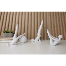 Kit 3 Estátuas de pilates estúdio ioga decorativo Decoração Minimalista Consultório