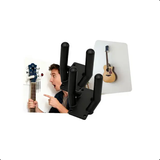 Kit 2 Suporte Para Violão Guitarra De Parede Organização De Instrumentos Com Fixação Fácil e Segura