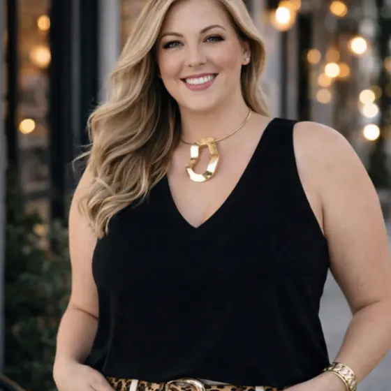 Blusa Feminina Casual Plus Size Social