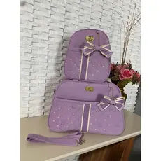 bolsa maternidade kit com 2 peças com mochila de costa de pérolas, ENVIO IMEDIATO.