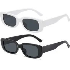 Óculos de Sol Retrô Vintage Feminino Masculino Festa Hype Preto Branco