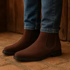 Botina Masculina Bota Chelsea Camurça Confortável - SUPER PROMOÇÃO