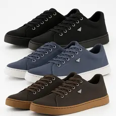 Kit 3 Pares Tênis Sapatênis Casual Masculino Conforto Estilo Oferta Básico Leve Macio Promoção