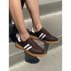 Tênis Casual Feminino Samba Leve Confortável Sola Baixa Social Blogueira Modinha Casual