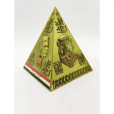 Cofre Mini Pirâmide 9cm Egito Metal Decoração Enfeite Gold menor preço