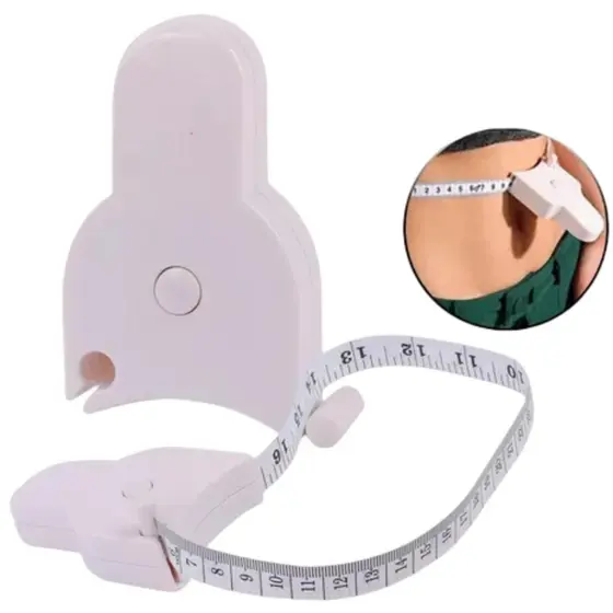 Fita Métrica 1,5m Ergonômica Branco Medição Fitness menor preço