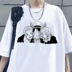 Blusa Camisa Camiseta Anime Zoro Luffy Sanji Básica Masculina Feminina 100% Algodão - Envio Rapido Premium
