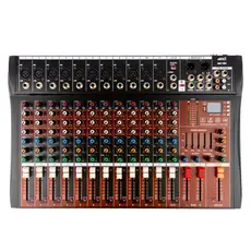 Mesa de Som MXT MX-12U 12 Canais com Bluetooth MP3 DSP Equalizador 5 Bandas Saída Balanceada Bivolt