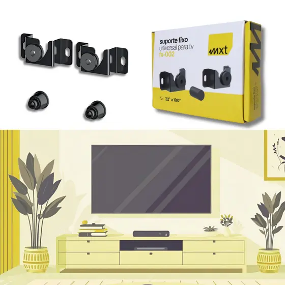 SUPORTE FIXO PARA TV DE 22" A 70”