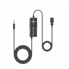 Microfone de Lapela Condensador Omnidirecional MXT MX-M1 Cabo P2 6m para Entrevistas, Vlogs, Vídeos, Podcast e Gravações
