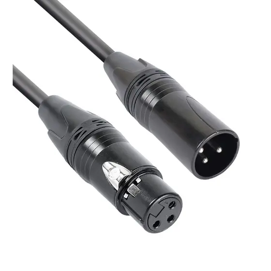 Cabo Microfone Mesa de Som Sonn CM500 XLR Macho XLR Fêmea 6mm Áudio Profissional Flexível