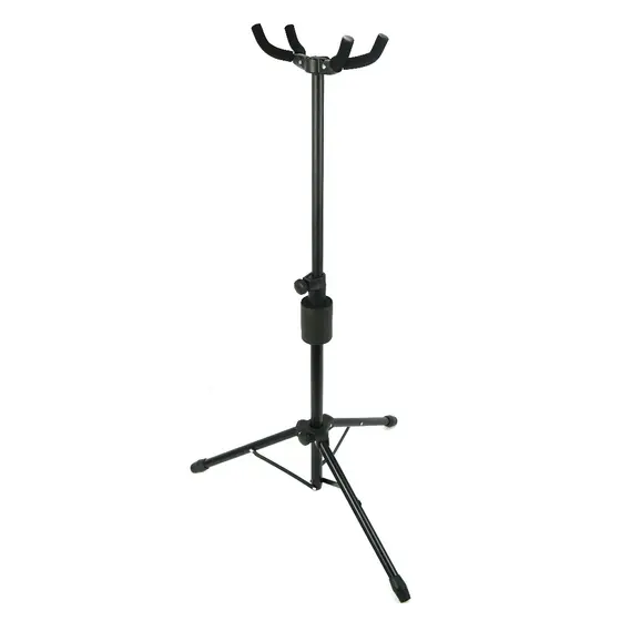 Suporte violão Duplo de chão MXT MX-22C para Violão e Guitarra Regulável em Metal com Espuma de Proteção