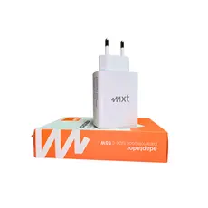 Fonte Carregador Universal MXT 65W USB-C Tipo C PD Bivolt Notebook Celular Tablet Carga Rápida com Cabo Tipo-C 3.1