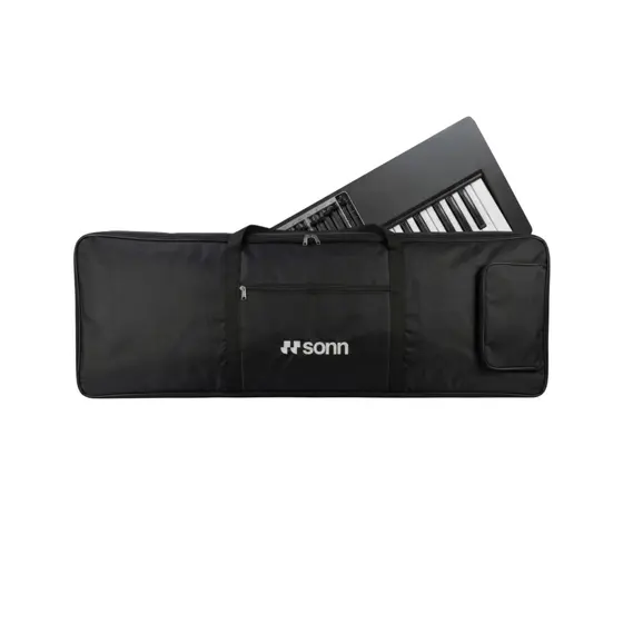 Capa para Teclado 61 Teclas Sonn Sn-30 capa Teclado 5/8 Alças E Bolsos tecido oxford 600 preto