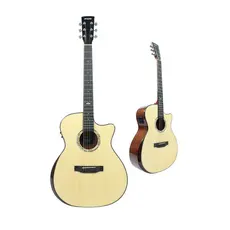 Violão Elétrico Eletroacústico Premium Sonn SNV41-NTEQC 41" Cutway Afinador e Equalizador Cordas de Aço