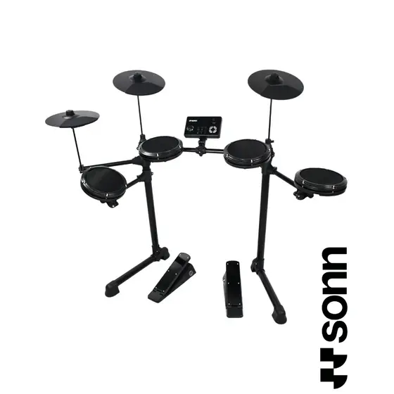 Bateria Eletrônica SONN SN-200F 7 Pads 165 Timbres USB MIDI entrada Fone de Ouvido Função Metrônomo Sensibilidade