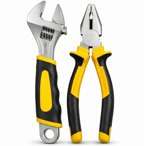 Kit Alicate Universal + Chave Ajustável Inglesa Profissional