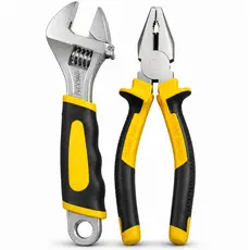Kit Alicate Universal + Chave Ajustável Inglesa Profissional
