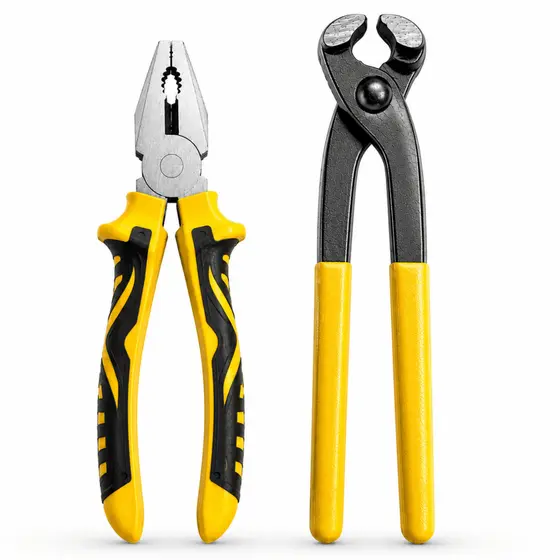 Kit Alicate Universal + Torquês 200mm Profissional Reforçado