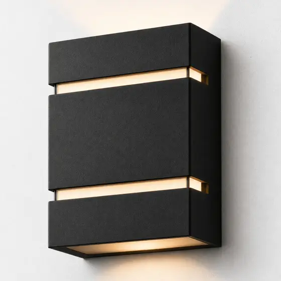 Kit Arandela LED Parede Externa Interna Com Lâmpada Luz Quente Bivolt