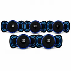 Mini Massageador Elétrico  Profissional Recarregável USB 8 Modos 19 Intensidades Alívio da Dor Muscular  kit com 5 uni
