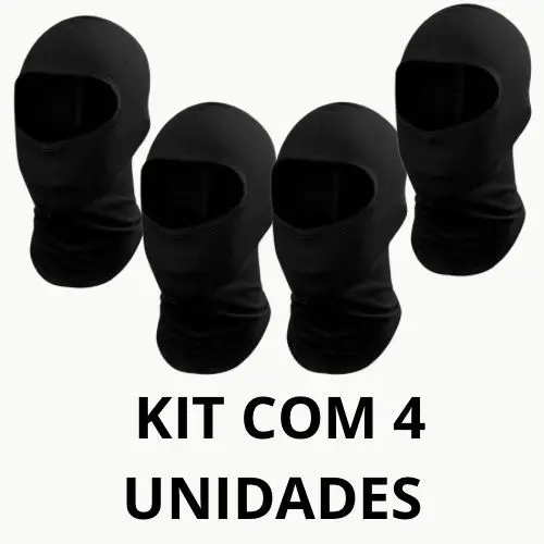 Toucas Ninjas Balaclava Touca Proteção Motoqueiro Frio Calor kit com 4 unidades