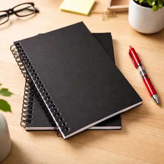 Caderno Espiral de Capa Dura 100 Folhas 90g Scrapbook