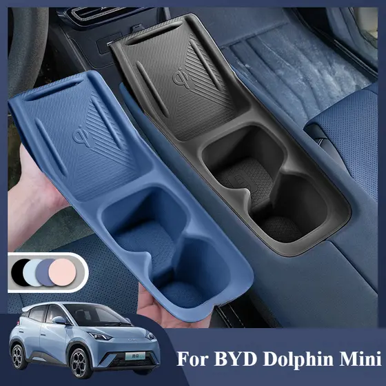​ Para BYD Dolphin Mini/Seagull : Console Central Carregador Sem Fio E Suporte De Copo Conjunto Protetor De Silicone