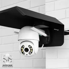 Protetor Para Câmera Bullet Wi-Fi Intelbras  Hikvision Externa Aço Preto Contra  Sol Chuva Segurança