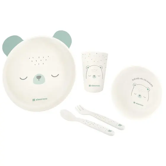 Kit Alimentação 5pcs Bear Mint KikkaBoo