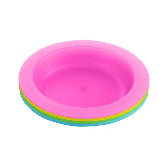 Prato Em PP 4 Unidades Rainbow KikkaBoo