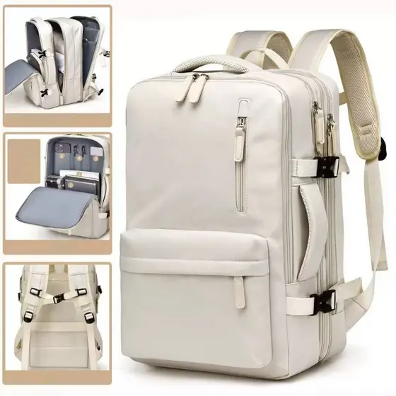Mochila De Grande capacidade Viagem Feminina Multifuncional Impermeável Reforçada Expansível Para Trilha Esportiva YCHEN