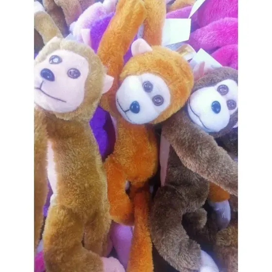 Macaco Pendurado de Pelúcia - Macaquinhos de Pelúcia Pendurados com musica e led