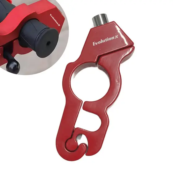 Trava Manete Antifurto Cadeado de Punho Handbar Lock Guidão De Moto Manete Manopla Freio Vermelho
