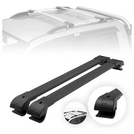 Travessa Rack Suporte Para Teto Nissan Frontier 2017 A 2024 Bagageiro para Longarinas 100% Alumínio