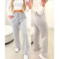 calça pantalona feminina lanzinha  cintura alta com bolso outono e inverno - lançamento