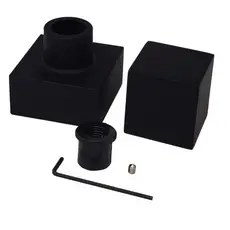 Acabamento Quadrado Preto Fosco Para Registro Metal Padrão Deca