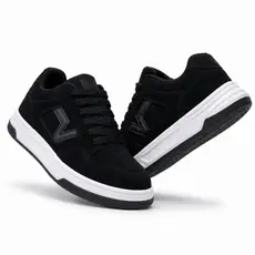 Tênis Masculino Feminino Casual Macio Preto Branco Bege Estilo Skate Conforto Dia a Dia Oferta