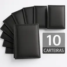 Carteiras Slim Masculina Couro - Porta Cartão  - 5 - 10 - 20 -30 Unidades