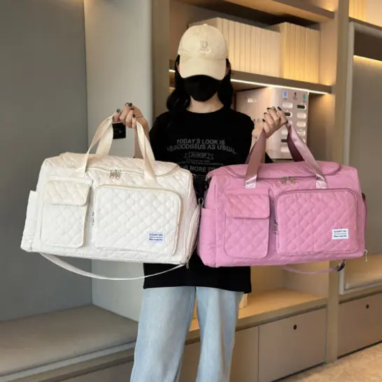 Bolsa Multiuso Com Divisão Seca Úmida E Compartimento Para Sapatos Ideal Para Yoga E Maternidade