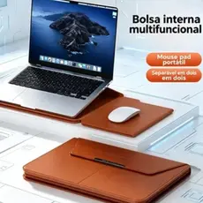 Bolsa para Notebook 13-16" Couro PU Resistente com Suporte