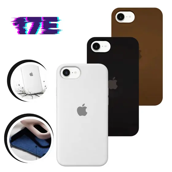 capa capinha silicone case proteção premium anti impacto para iphone lançamento 17E