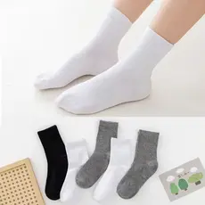 3/6/12 Pares Meias de algodão Infantil Escola de cano alto elegantes e confortáveis para meninos e meninas