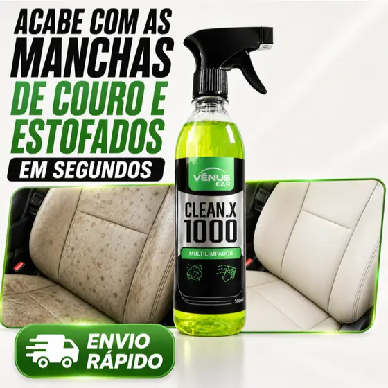 Remove Manchas e Sujeira Pesada Estofado Banco Teto Spray | Vênus Car 500ml