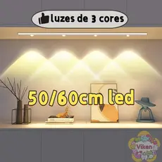 60CM Luz LED Sem Fio sensor De Inteligente Do Guarda-Roupa Quarto De Conveniência Carregamento USB