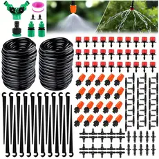 Kit Irrigação Automática 149 Peças Jardim Horta Gotejamento Completo com Tubo 30m