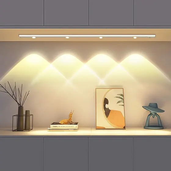 60CM Luz LED Sem Fio sensor De Inteligente Do Guarda-Roupa Quarto De Conveniência Carregamento USB