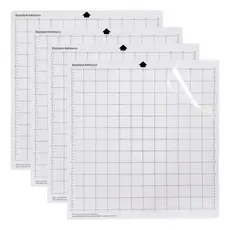 Kit 4 Base de Corte 30x30 Transparente Compativel Silhouette, Cameo - Com Cola Alta Fixação