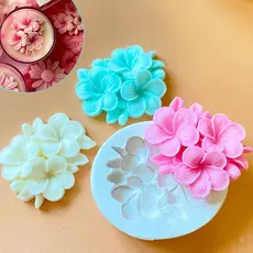 Molde de silicone Flor de Jasmim forma para velas de flores biscuit gesso resina sabonete